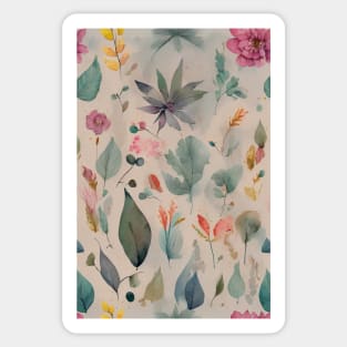 Nature Elements Pattern Sticker